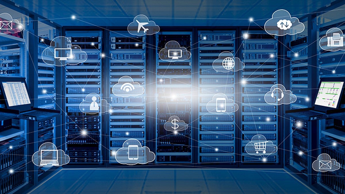 Illustration of cloud networks