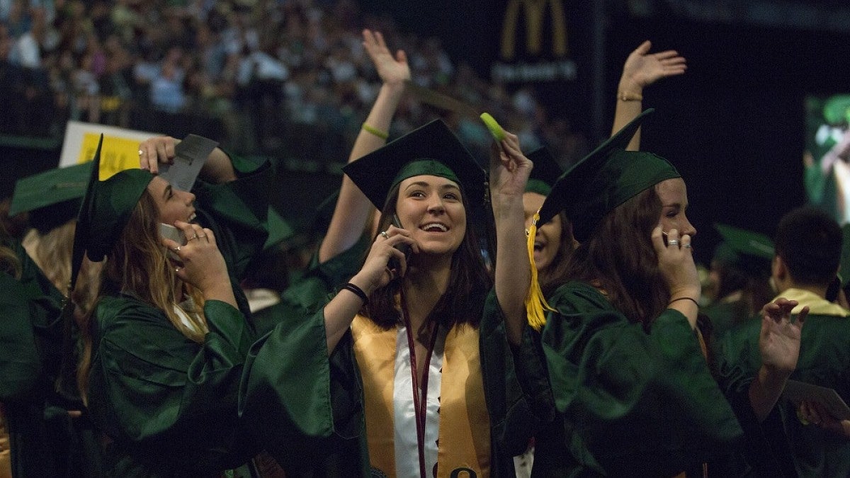 Graduates in Matt Knight Arena