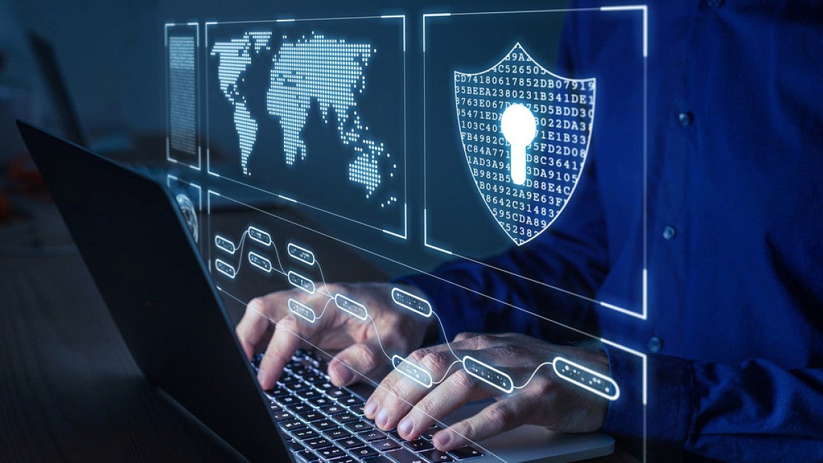 Network security illustration