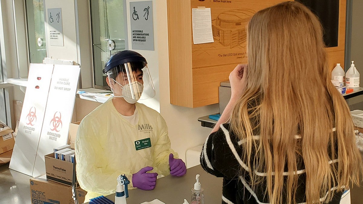 Coronavirus testing event