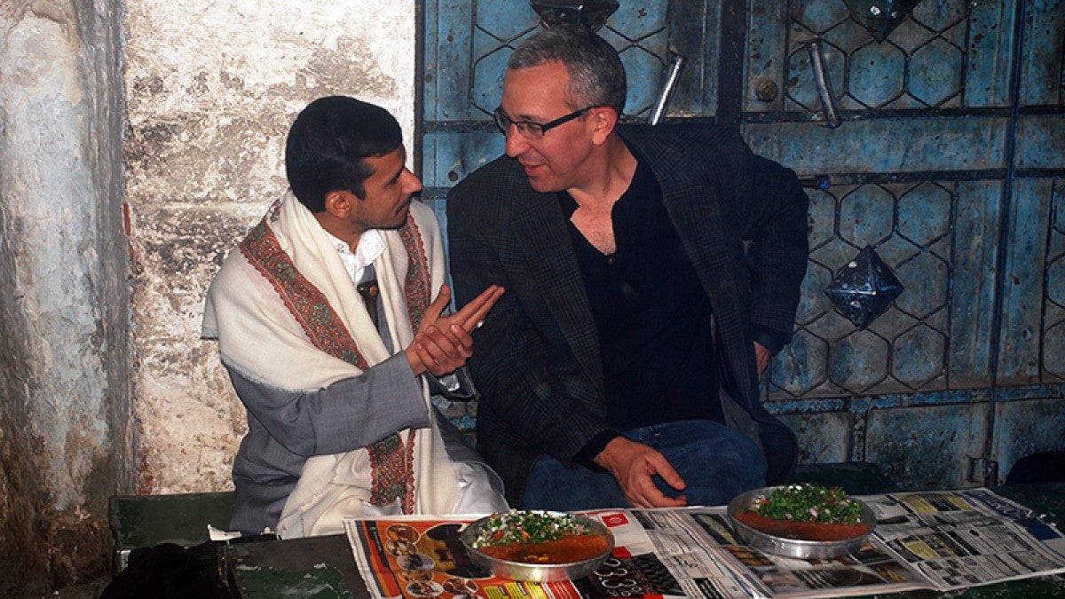 David Hollenberg (right) is assistant professor of Arabic language and literature in the Department of Religious Studies