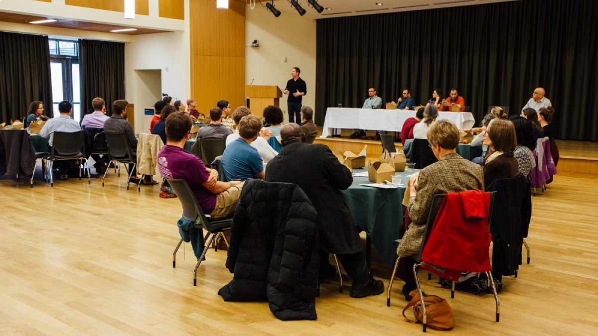 Photo of a recent workshop on equity and inclusion at the College of Arts and Sciences.