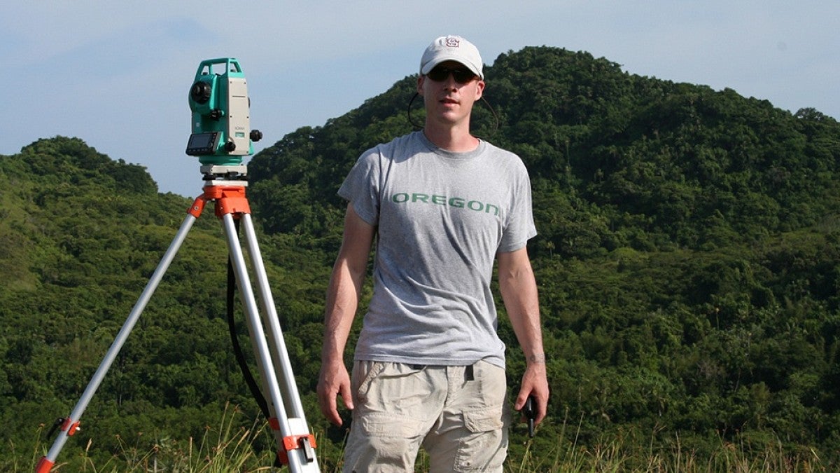 Scott Fitzpatrick on the island of Palau