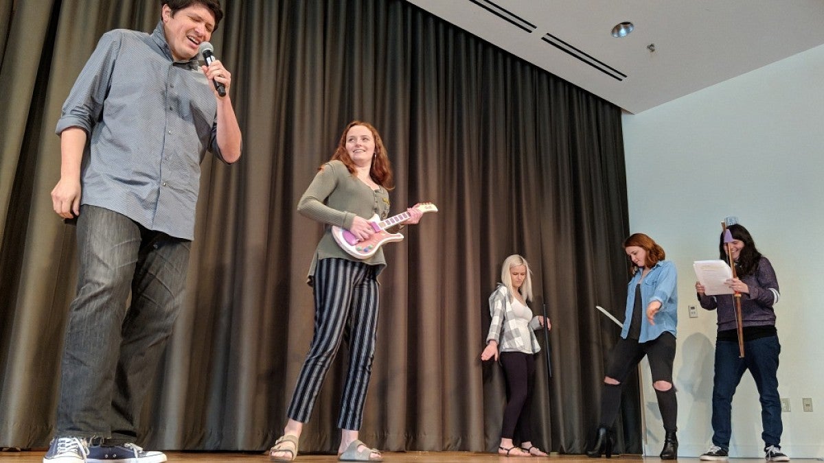 Rehearsal scene