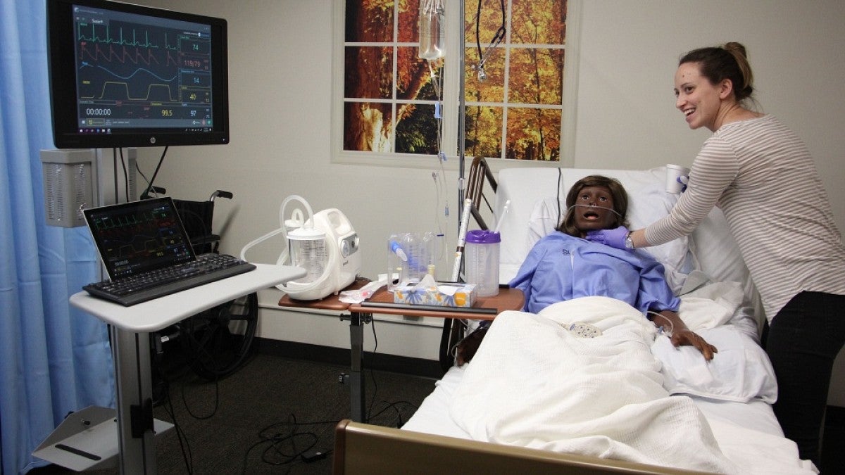 The hospital simulation lab