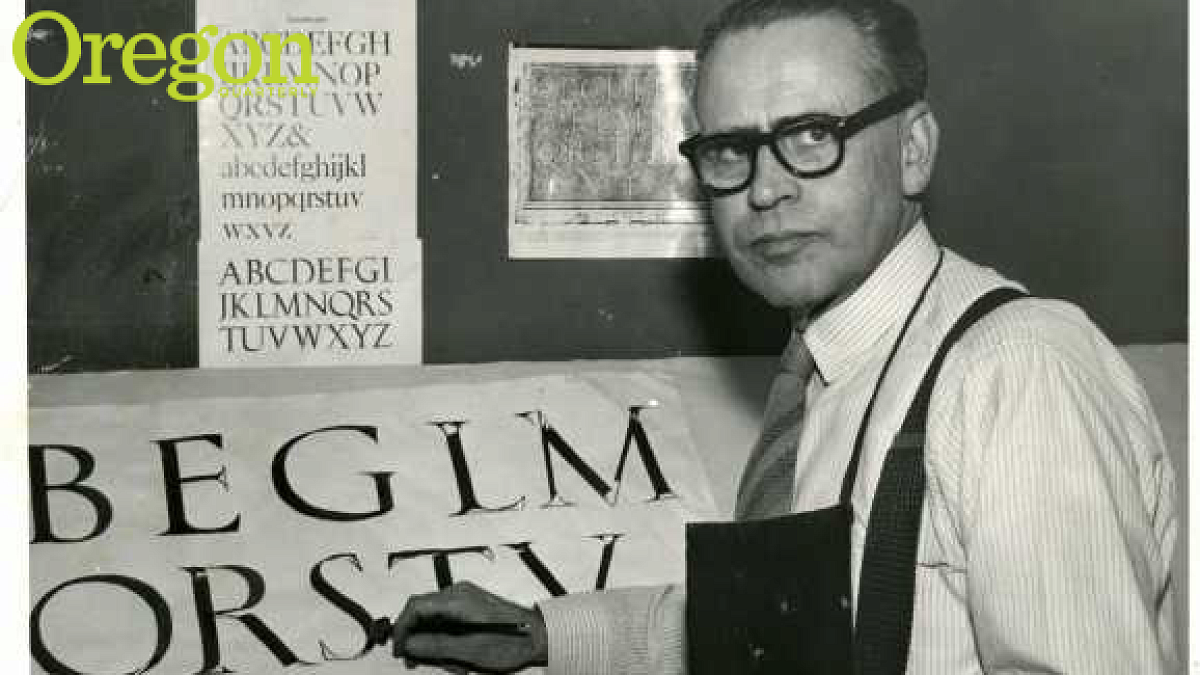 Longtime Reed College professor Lloyd Reynolds, MA '29. Photograph courtesy Reed College Library - Reed Digital Collection