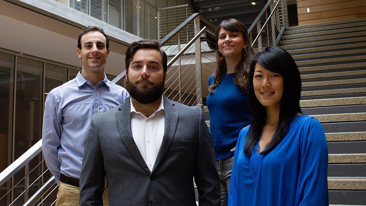 2019 Lokey fellows (L-R): Michael McGeehan, Josh Schrock, Danielle Cosme, Misaki Kato