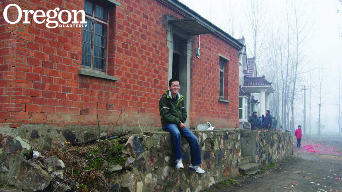 Wyatt Harris in the rural village where he was born near Ma'anshan, an industrial city in eastern China's Anhui provence. Photograph courtesy Wyatt Harris