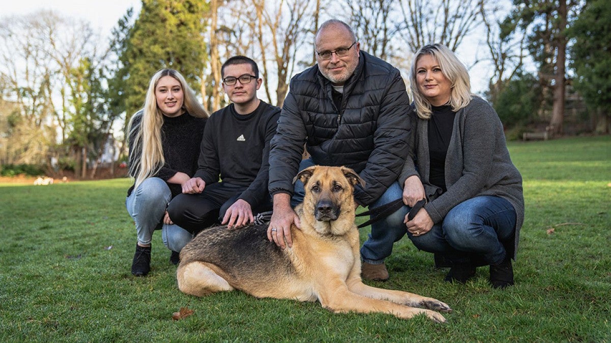 Max with his family