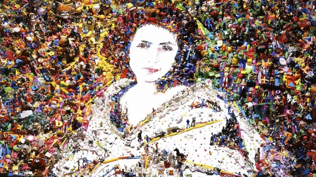 Sarah Bernhardt from Rebus,' Vik Muniz