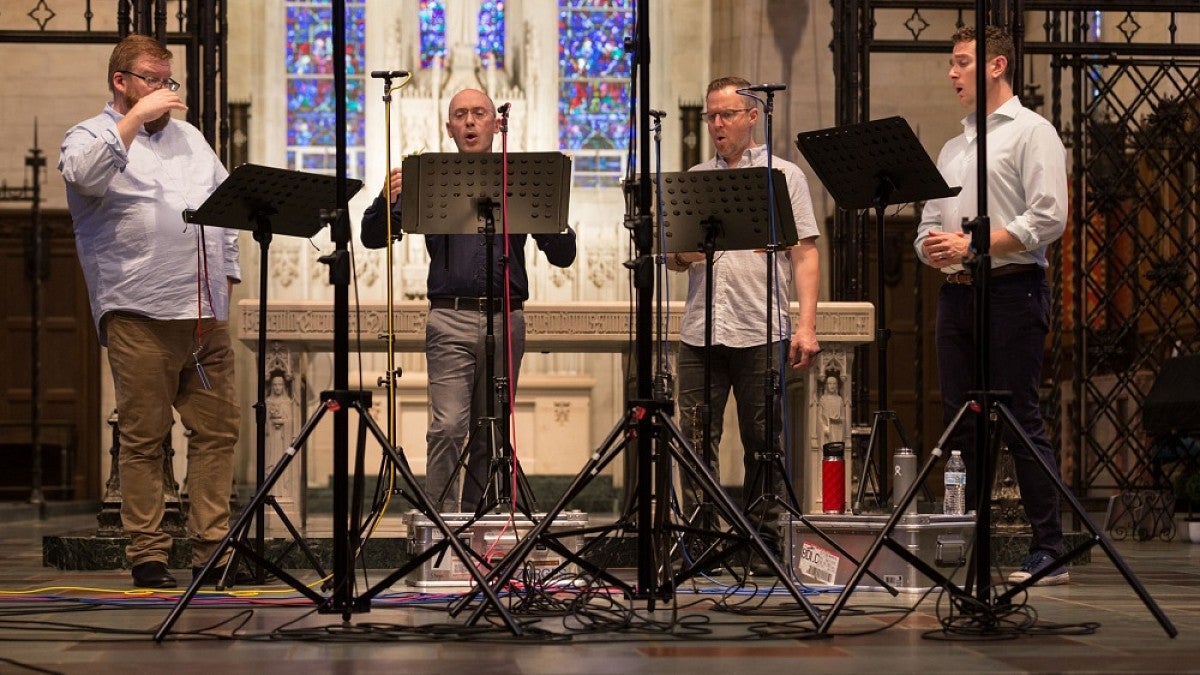 New York Polyphony recording session