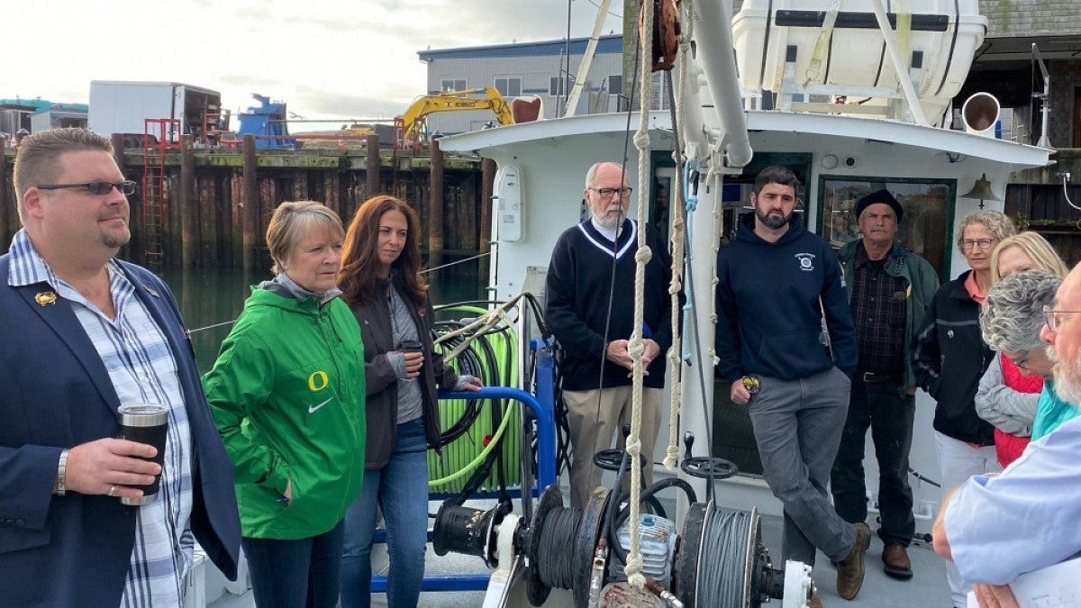 Touring the UO boat