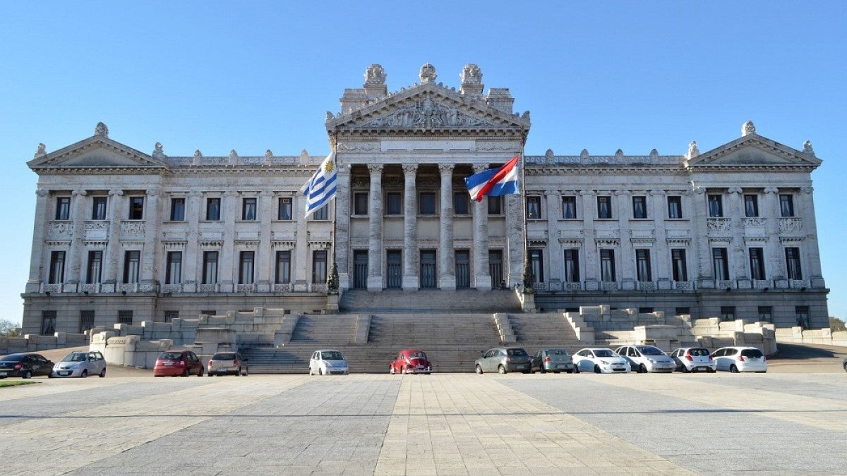 The Placio Legislativo in Montevideo, Uruguay