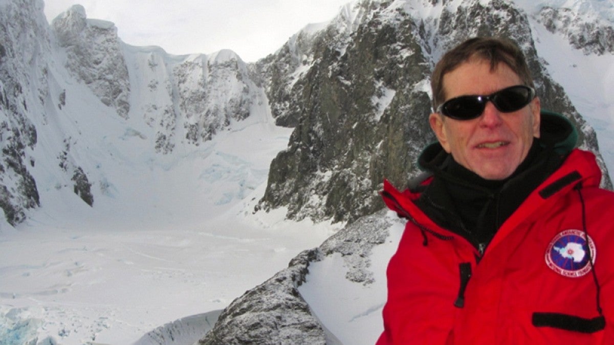 John Postlethwait in Antarctica