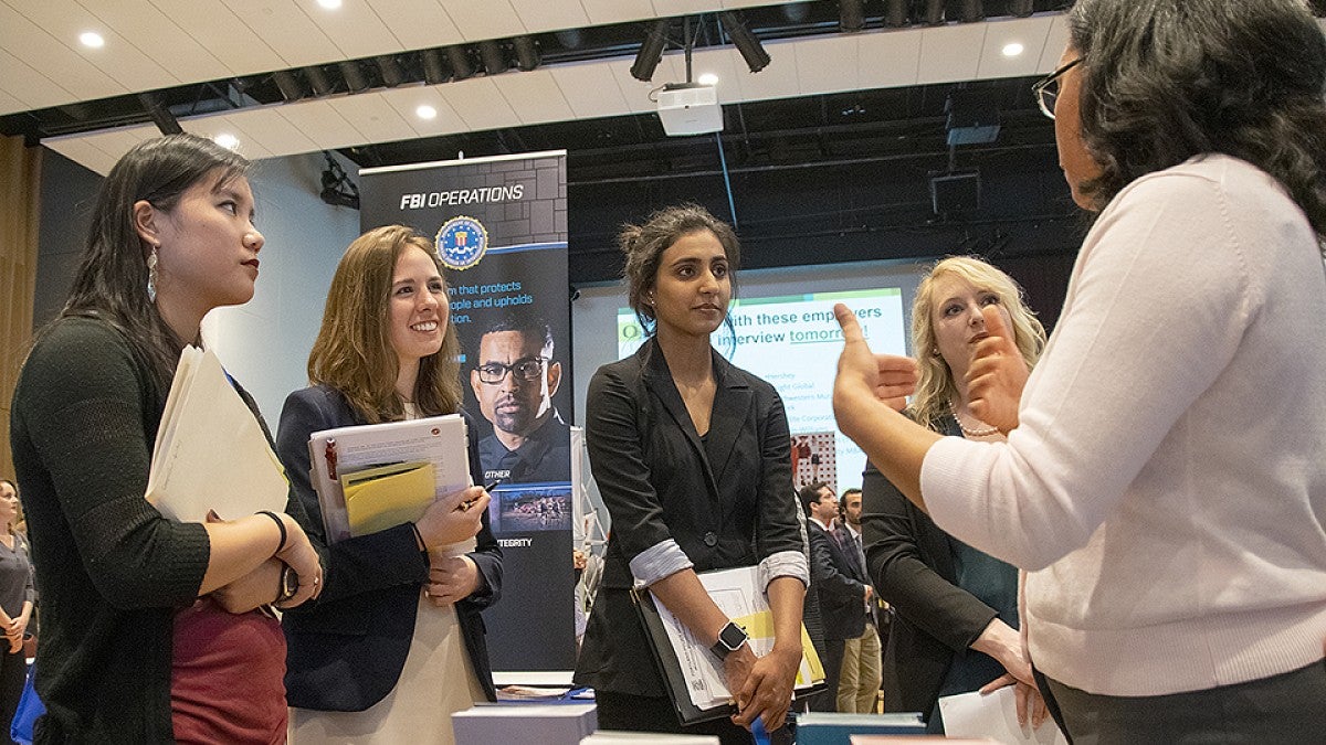Students at Career Fair