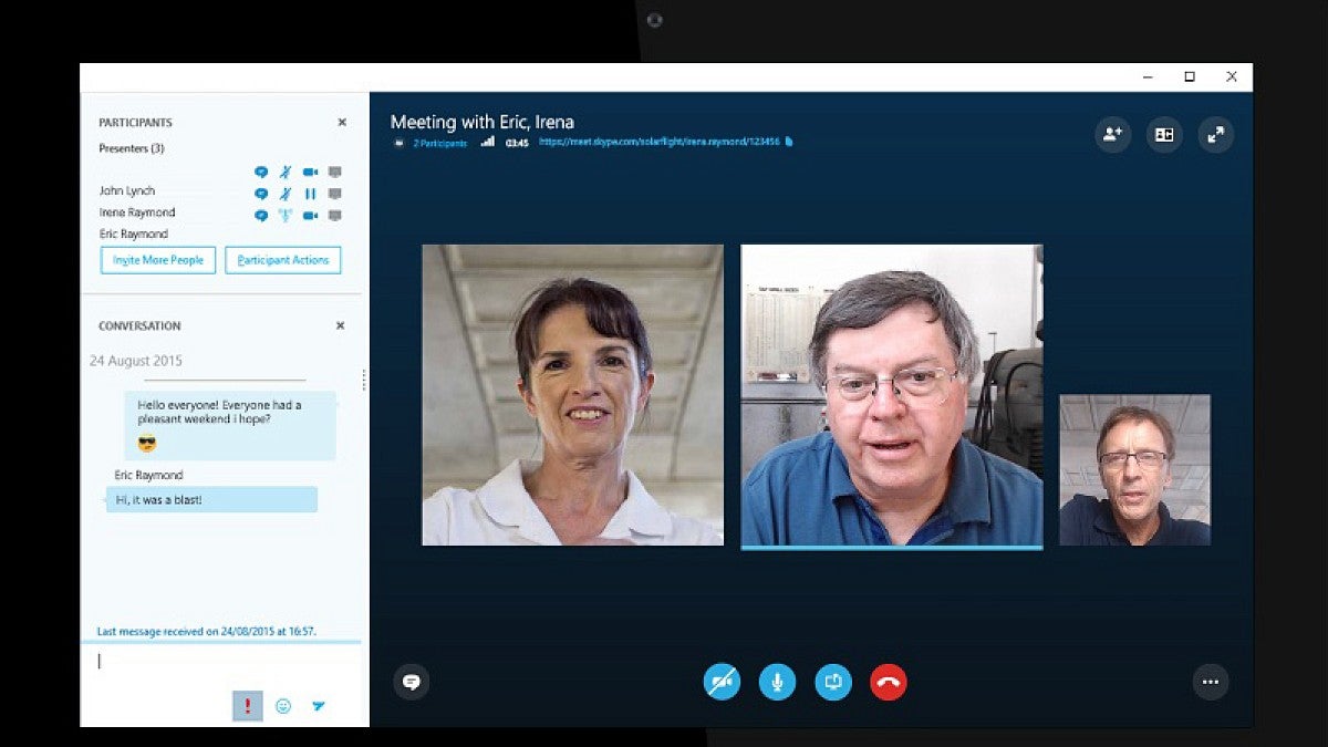 Skype screenshot