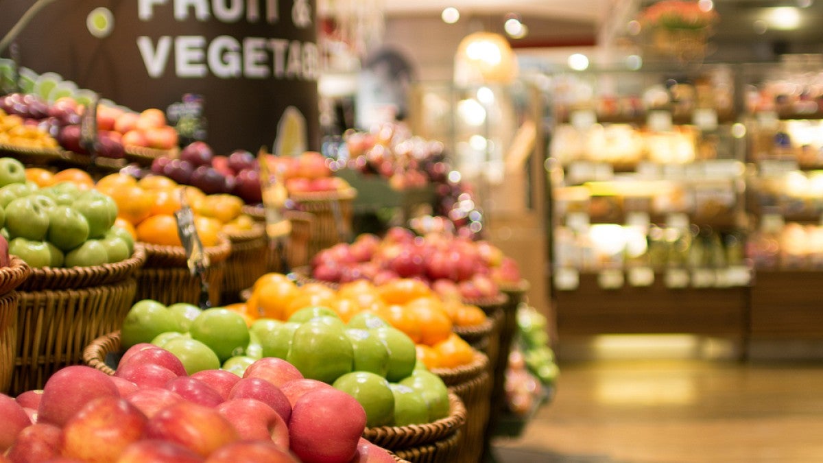 Grocery store aisle