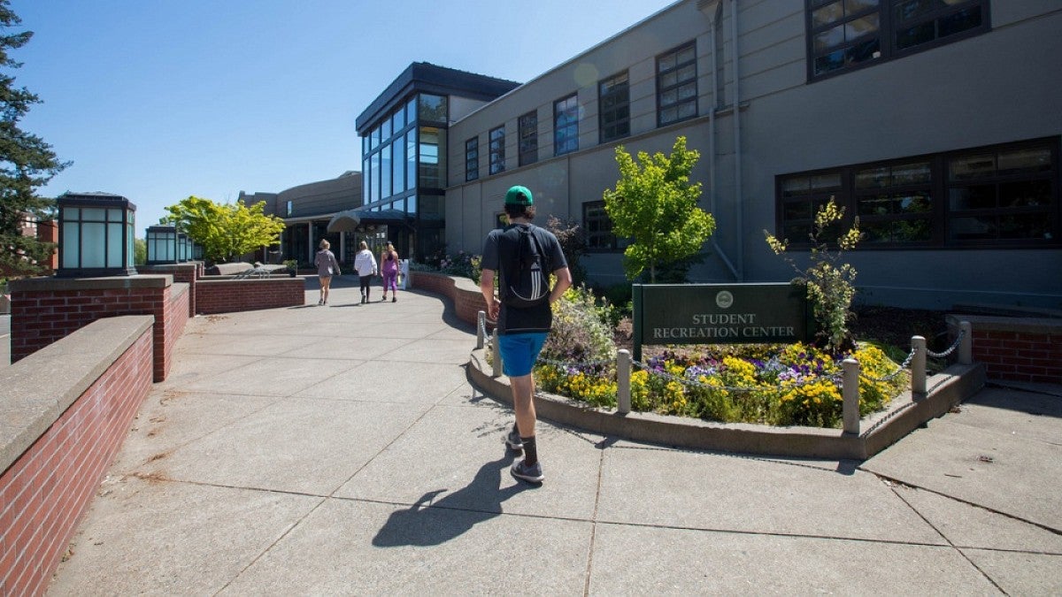 Student Recreation Center entrance