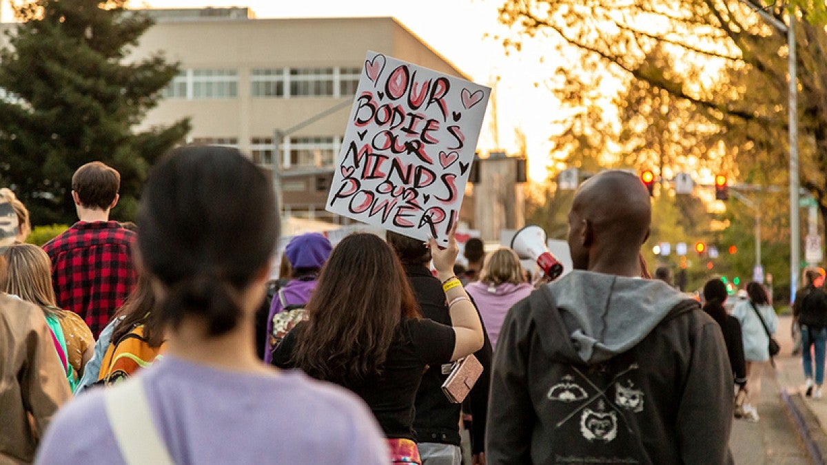 Take Back the Night protest