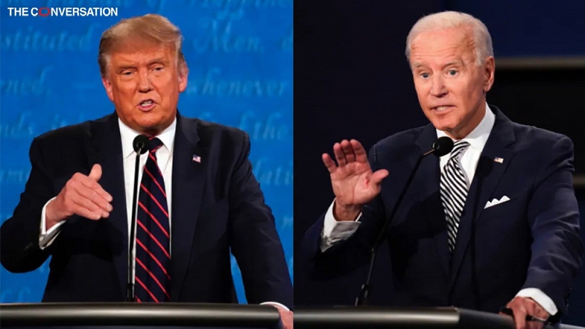 Donald Trump and Joseph Biden
