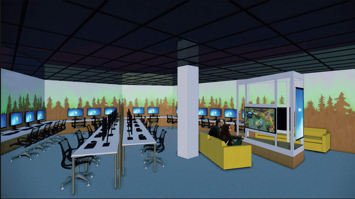 Architectural rendering of new space