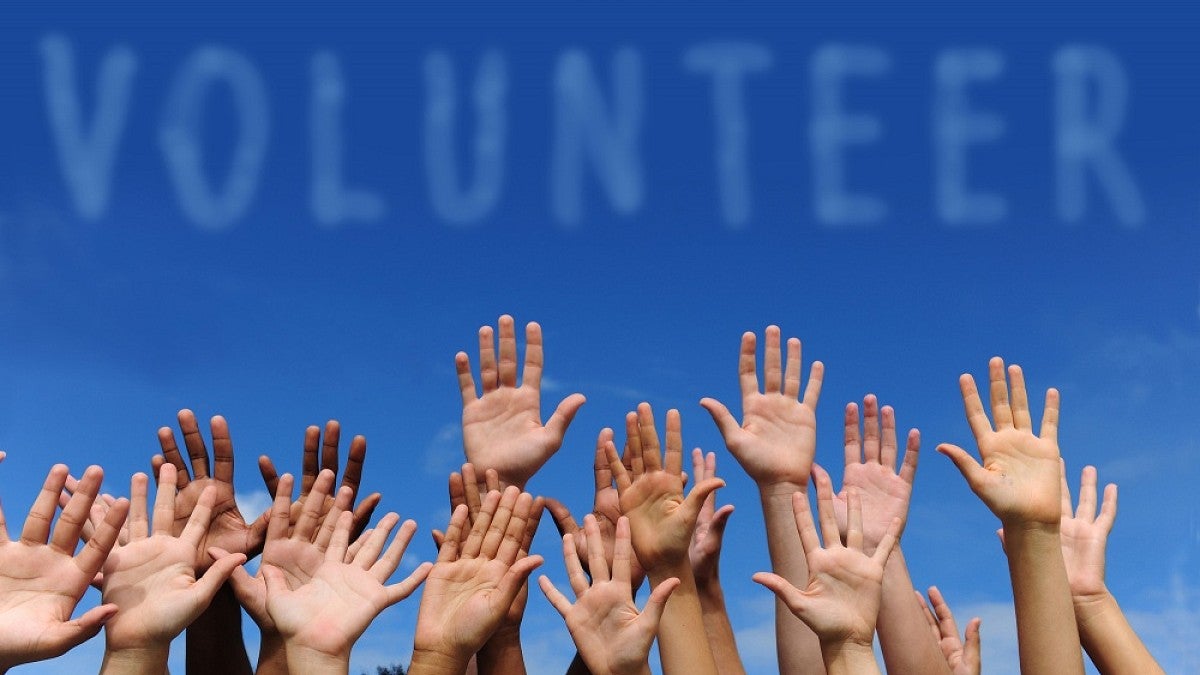 Volunteer stock image