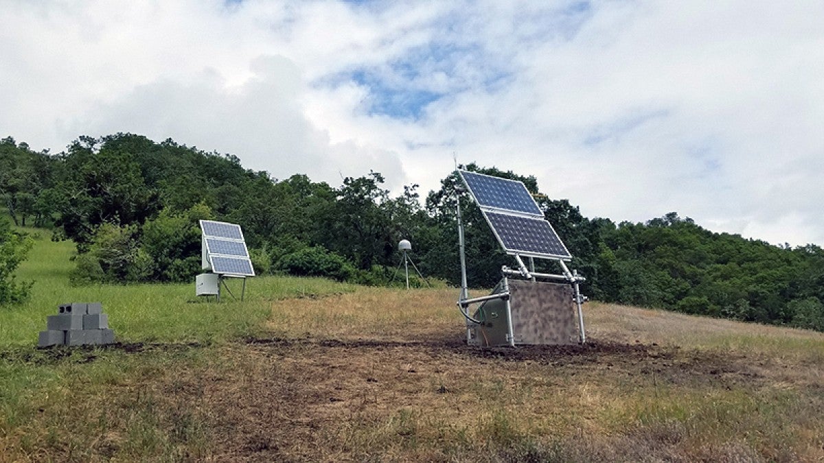 ShakeAlert monitoring station near Winston, Oregon