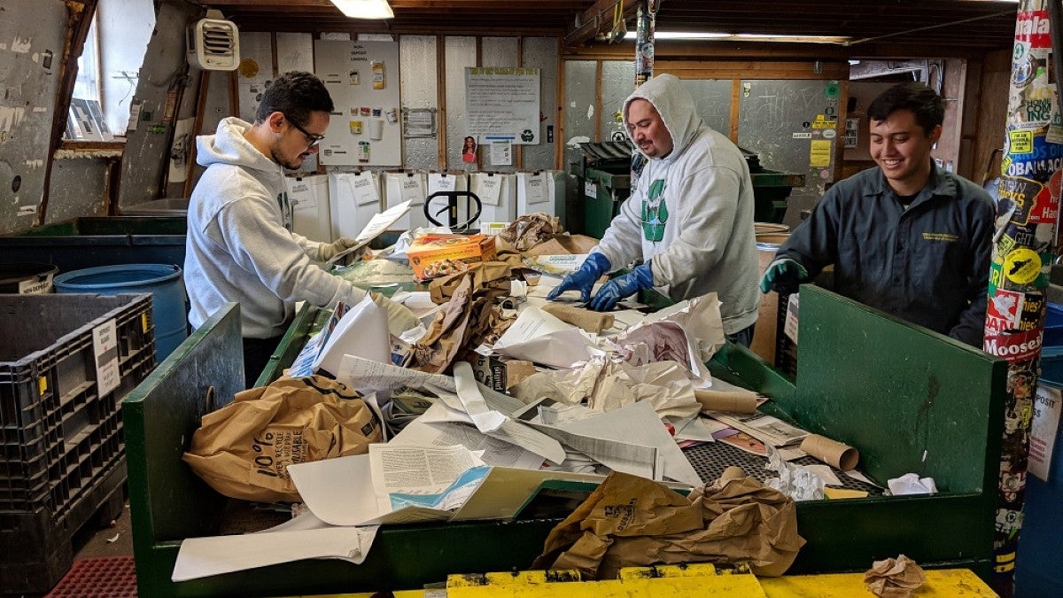 Sorting recyclables