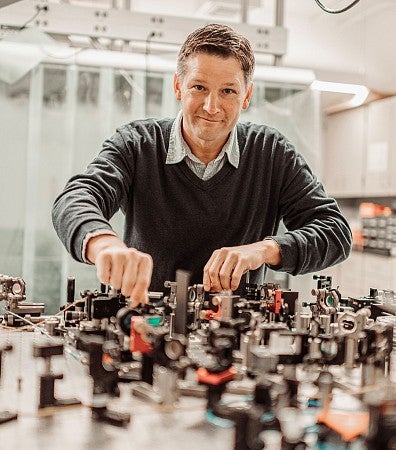Brian Smith in his lab