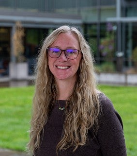 Sara Schmitt outside 