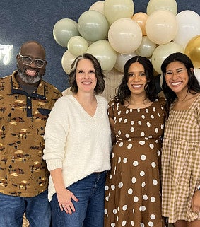 Shawna Gilbert with her family