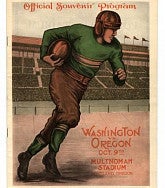 vintage football program