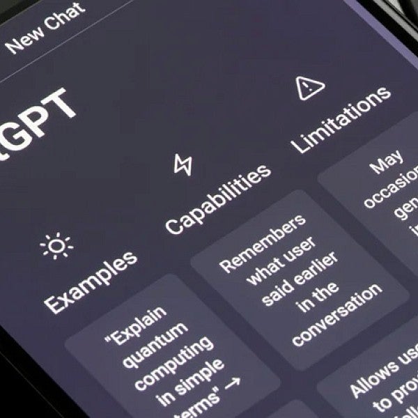 ChatGPT screen