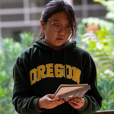 Josie Paik, junior landscape architecture major, during the Bruton Design Intensive