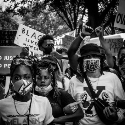 Members of Oregon Black Unity in DC, shot by Mya Lansing