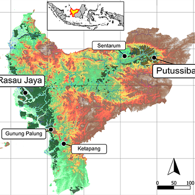 Map of sampling sites