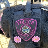 UOPD K9 breast cancer awareness vest
