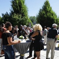 A reception after the naming ceremony.