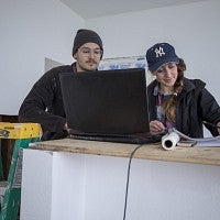 Students at laptop