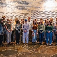 Director Roberta Conner welcomed Michael Moffitt, Howard Arnett, and the Clark Honors College students to the Tamástslikt Cultural Institute on the Confederated Tribes of the Umatilla Indian Reservation. 