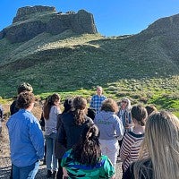 Roberta Conner, director of the Tamástslikt Cultural Institute of the Confederated Tribes of the Umatilla Indian Reservation introduced the class to her people’s history and shared their perspectives about the incident at the Whitman Mission.