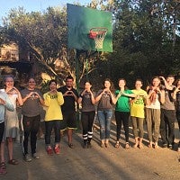 Students throwing the O in Nicaragua