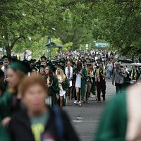 Scene from 2016 commencement ceremony