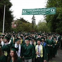 Scene from 2016 commencement ceremony