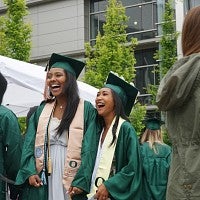 Scene from 2016 commencement ceremony