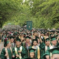 The last walk as undergraduates