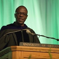 Commencement speaker Greg Bell