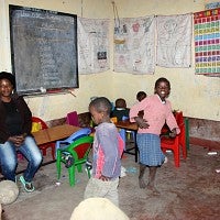 Children at the orphanage