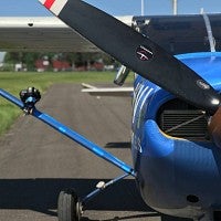 Small plane used to photograph burn area