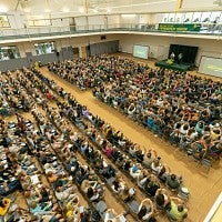 Large gathering in gym